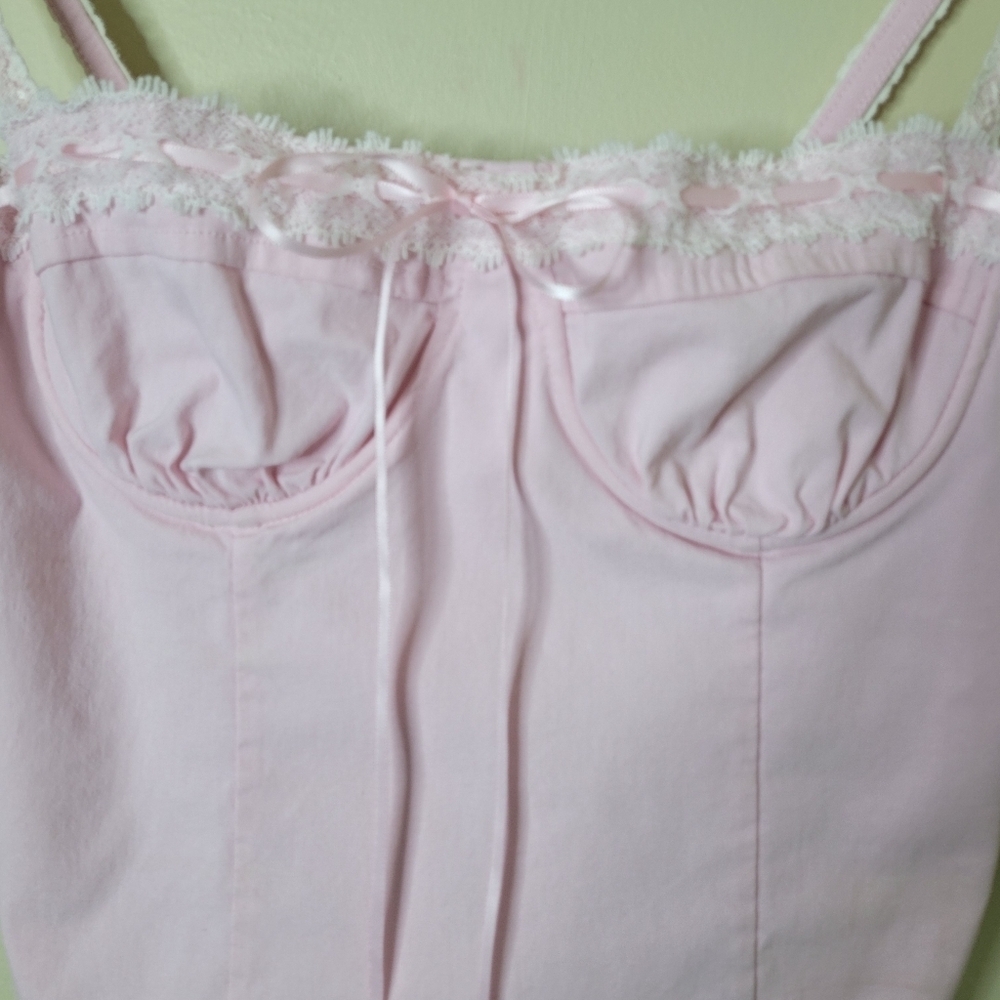 Beverly And Beck PacSun Pink Corset Cami Size S - Picture 4 of 10